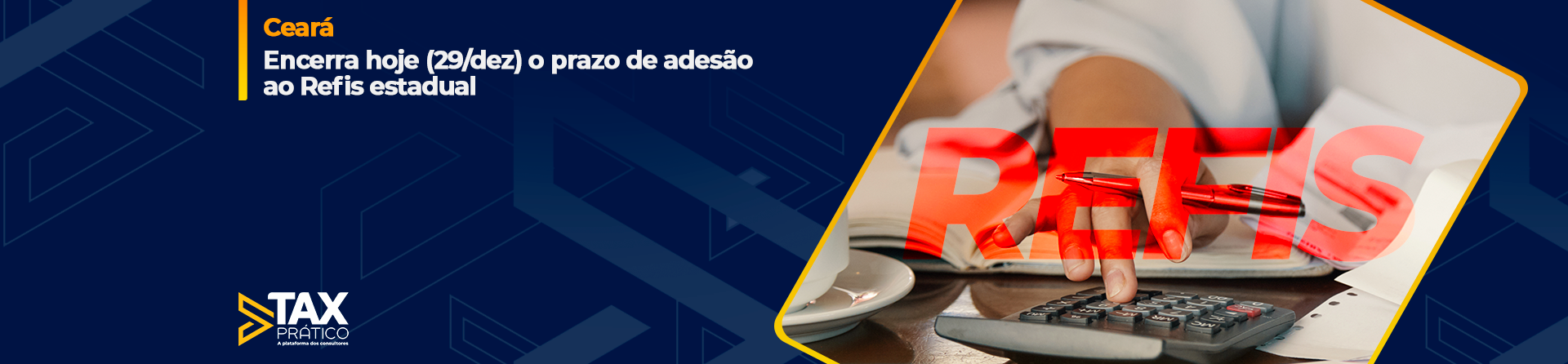 Encerra hoje (29/dez) o prazo de adesão ao Refis estadual