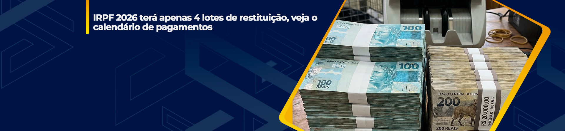 IRPF 2026 terá apenas 4 lotes de restituição; veja o calendário de pagamentos